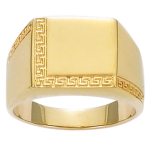 Kullatud m&auml;rgis&otilde;rmus  Charles  - 14x13 mm 68 kuld