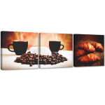 Kolmest pildist koosnev komplekt l&otilde;uendiprindiga Coffee Cake 90x30 pruun