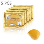 5 paari 24K kullaga kollageeniga silmamask Vananemisvastane h&uuml;aluroonhappega silmaplaastrid silmaalused mask kuld