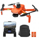 GPS RC droon kaameraga 4K 5GWifi 3-teljeline Gimbal 25 minutit Lennuaeg Harjadeta Quadcopter Fly Around orange-with obstacle avoider-2 battery