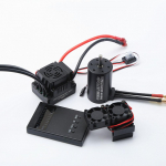 Veekindel 3660 3800KV harjadeta mootor 80A harjadeta ESC programmeerimiskaart koos mootori jahutusradiaatoriga 3800KV must