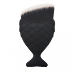 1 tk Fish Scale meigipintsel Fishtail Bottom Brush puuder, kosmeetikapintsel must