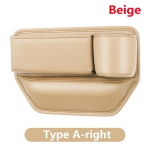 1 tk nahast autoistme vahehaldur, multifunktsionaalne autokonsooli k&uuml;lgmine hoiukarp Class A left side pruun