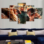Raamitud l&otilde;uend puudub 5 tk. R&uuml;nnak titaanile Eren Yeager Shingeki Ei Kyojini seinakunsti plakatid Pildid Pildid Maalid Kodukaunistus Elutuba 30x40cm*2 30x60cm*2 30x80cm*1