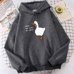 Rahu pole kunagi olnud valik Hoodie printimine Naljakas kapuutsiga dressipluus Uudsed Suurem&otilde;&otilde;tmelised topid Harajuku m&uuml;ts, k&ouml;is kapuuts 2XL