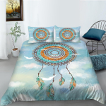Dream Catcher mustriga voodipesukomplekt Tekikott Padjap&uuml;&uuml;r, &uuml;he-/kaheinimesevoodi AU King t&auml;issuuruses voodipesu Kodukaunistus Baby 100x135cm