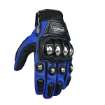 Suvised mootorrattakindad Puuteekraaniga Terasest Knuckle V&auml;lismootorratta BMX ATV MTB Motokrossi Dirt Bike Racing Taktikalised mootorrattakindad M sinine