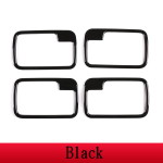 For Land Rover Discovery 3 04-09 ABS chrome/Black wood grain Car Interior Door Handle Bowl Cover Trim Sticker Car