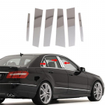 6 tk auto ukse trimmi samba postid kattekomplektid kleebised Mercedes-Benzi E-klassi W212 4-ukselise sedaani 2010-2016 jaoks