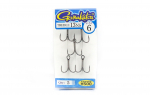 Gamakatsu 66241 Treble Hook Treble 13 must, suurus 6 (1118)