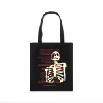 Anime k&auml;ekott Gothic Skull Canvas kott Vintage Hip hop Skeleton naiste &otilde;lakott Esteetiline kiri ostukott grunge y2k Tote 24*26cm