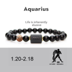 Man Woman 12 constellations Zodiac Natural Volcanic Lava Stone beads Diffuser Charm Bracelet Men Jewelry black lava Scorpio black