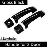 Toyota Tundra XK50 2007~ 2018 jaoks L&auml;ikiv Must V&auml;limise Uksek&auml;epideme Kate Kleebised Auto Stiil Kaitse 2Handle 1 Keyhole black