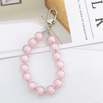 Mobiiltelefoni ketti ei ole lihtne murda, kulumiskindel helmestega peen mitmes stiilis vastupidav akr&uuml;&uuml;list kommikaunistus roosa