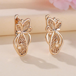 Vintage liblikas k&otilde;rvar&otilde;ngad naistele kullav&auml;rvi Luksuslik elegantne pruudi pulm Trendikad ehted kingitused kuld