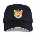 Uus Pembroke Welsh Corgi kuldkrooniga Hipster lahe pesapallim&uuml;ts Suvine mood naiste naljakas koer vabaaja topid naine armas