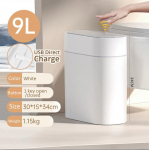 9L automaatne adsorptsiooniga pr&uuml;gikast kitsas intelligentne andur Vannitoa pr&uuml;gikast K&ouml;&ouml;k pr&uuml;gikast pr&uuml;gikast Nutikas kodu 9L White