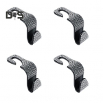 4 tk s&auml;delev auto rahakoti konksud mugav hoiulahendus Rhinestone loomingulised autokonksud kottide jaoks k&auml;ekotid 4pcs valge