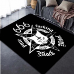 Satanic Cat vaip elutuppa Kodusisustus Diivanilaud Suure pindalaga vaibad Atheist P&otilde;randamatt Magamistoa voodi&auml;&auml;rne jalamatt 40cm x 60cm