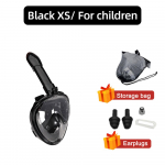 OLIKEI laste snorgeldamismask kogu n&auml;onahale, lekkevastane uduvastane veealune kaitseprillid ujumismask, mis on ohutu hingamine, sukeldumismask lastele t&auml;iskasvanutele XS for Kids must