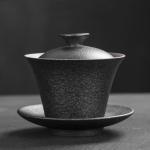 Retro Keraamika Gaiwan Teetass K&auml;sitsi valmistatud Keraamika Teekauss Majapidamisn&otilde;ud Reisin&otilde;ud Isiklik Tass Hiina Tee Tseremoonia A 10.5x9cm 150ml