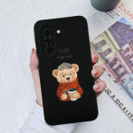 Telefoni&uuml;mbris Huawei Nova 6 7 8 9 10 11 Pro SE P30 P40 Lite Cute Bear jaoks, pehme vedel silikoonist matt kate P&otilde;rutuskindel kaamera kaitse Huawei kaitseraua jaoks Huawei P40