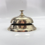 Messingist vastuv&otilde;tukell, elegantne hotellikell, lauakell, kodukaunistus 8,89 cm