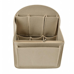 Meigikorraldaja vildist kott k&auml;ekottide jaoks, sisemine rahakott, kaasaskantavad kosmeetikakotid, mis sobivad erinevate naiste seljakoti kottidega S - 26.5x19.5x12 cm beež