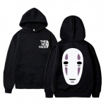 Anime Spirited Away No Face Meeste graafiline kapuuts Unisex 90ndate Manga Harajuku dressipluus Unisex Naiste mood vabaaja suuremahulised kapuutsid XL