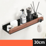 Puit Matt Must Vannitoa Nurgariiulid K&ouml;&ouml;k Seinariiul Du&scaron;&scaron; Vann &Scaron;ampoon Ladustamisrest Vannitoatarvikud 20-50cm BLACK 30CM