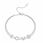 Bague Ringen S925 h&otilde;bedane k&auml;ev&otilde;ru, kaetud 18K kullaga, s&uuml;damega &uuml;hendatud moissanite'i k&auml;teehted, temperament, uued kingituseks ehted Nude Cargo valge