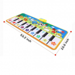 Muusikalised jalamatid Klaviatuur Klaver M&auml;ngumatt Tantsup&otilde;rand Muusikamatt Loomatekk Vaip M&auml;ngumatt Varajased harivad m&auml;nguasjad lastele V&auml;ikelastele (53,2x23,6 tolli) 135x58cm