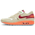 CLOT x Nike Air Max 1 Kiss of Death 2021 Unisex Tossud Tan Net S&uuml;gavpunane DD1870-100 37.5