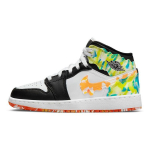 Air Jordan 1 Mid SE GS Drip Laste tossud Must Team-Orange Kumquat DJ6563-038 36