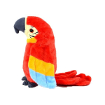 Seoha's House Copycat r&auml;&auml;kiv papagoi m&auml;nguasi, 23 cm, punane, populaarsed m&auml;nguasjad Korea lastele red