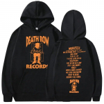 Death Row Records Huppar Unisex_s Naiste_s K&otilde;rge Kvaliteet Weeknd Huppariga Huppar Polaarfliis Y2k Dressipluusid Unisex Naiste Pullover 2XL