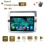 Citroen C4 C-Triomphe C-Quatre 2004 - 2011 jaoks 2 din Carplay autoraadio multimeedia videopleier Android 2din WIFI GPS DSP 2+32GB 1+16GB h&otilde;be