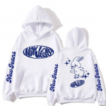 Korea uued teksad Bunny Kawaii Graafilised lukuga kapuutsid Mood Kpop Stiilis Armas kapuuts Meeste Naiste vabaaja jakid T&otilde;mblukuga dressipluusid S