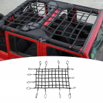 Mesh Cargo Top Net pagasiruumi k&uuml;lg tagumine v&otilde;rk kaitsev katusepealne pagasiv&otilde;rk Jeep Wranglerile 2007-2018 JK JKU 4 Door 1 PC Must must