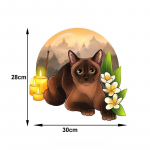 T286# Armas kassi seinakleebis Vannitoa tualettruumi sisustus Elutoa kapp Kodukaunistuse kleebised Kaunistavad isekleepuvad seinamaalingud A-PET