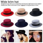 Wool Boater lame silindrim&uuml;ts naistele meeste laia &auml;&auml;rega vildist m&uuml;ts s&uuml;gis- ja talveretro jazzm&uuml;ts must