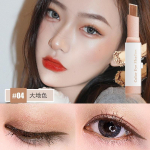 Makeup Velvet gradient two-tone Lazy Eyeshadow Stick Natural pearl long-lasting waterproof not easy to smudge Modified Eyeshadow pen Student makeup 01#Peach blossom makeup