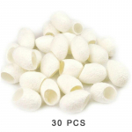 30 tk Organic Natural Silk Cocoons Cleanser Silkworm Balls Scrub puhastav akne vananemisvastane valgendav puhastav n&auml;ohooldus