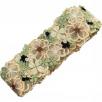 1 Yard Vintage Flower 3D pits &auml;&auml;ris Lint Kangas Tikitud Pulma Aplikatsioon Kaunistused DIY &Otilde;mblemine K&auml;sit&ouml;&ouml; kaunistus 1yard