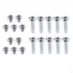 1 komplekti sisemise ratta kruviga naelrulli mutter 1 mm/36 mm, h&otilde;bedane, 31 mm