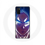 Coque Samsung Galaxy A41 Dragon Ball Goku Visage &eacute;nerv&eacute;
