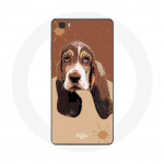 &Uuml;mbris Huawei P8 Lite Basset Hound koera n&auml;o jaoks