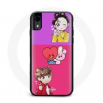 Coque pour Iphone XS Max BTS BT21 Cooky Et Tata Bangtan V Et Jungkook Fanart