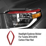 Headlight Eyebrow Eyelid Cover Trim Car Sticker Carbon Fiber Eye Catcher For Toyota Tundra 2014 2015 2016 2017 2018 accessories must