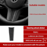 S&uuml;sinikkiust auto roolipaneeli embleem M riba 3D kleebis BMW F48 E84 X1 F07 F10 F01 F20 F30 E60 E90 E92 E93 X5 X6 Z4 jaoks Style A